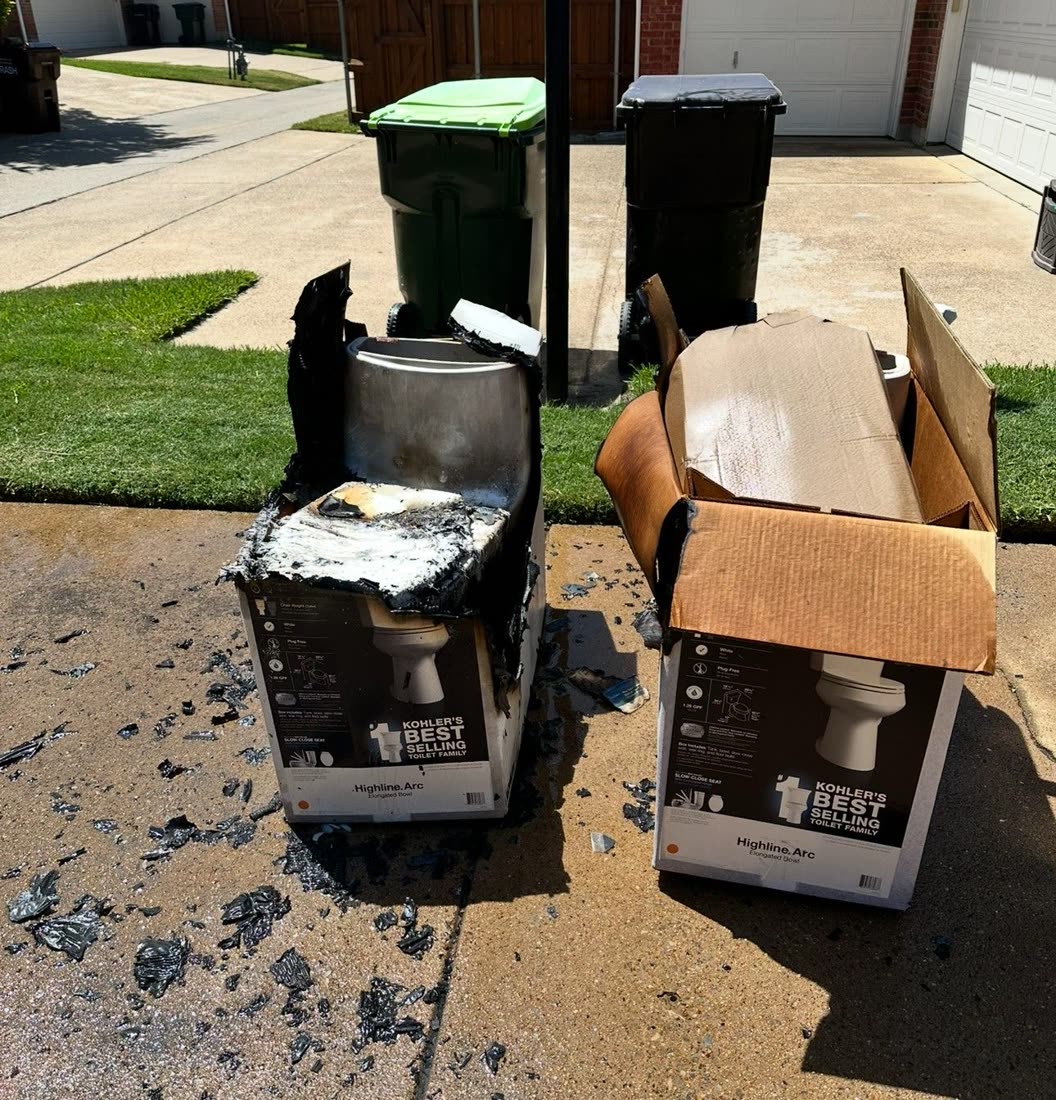 Curbside junk pickup by Hero's Junk Removal