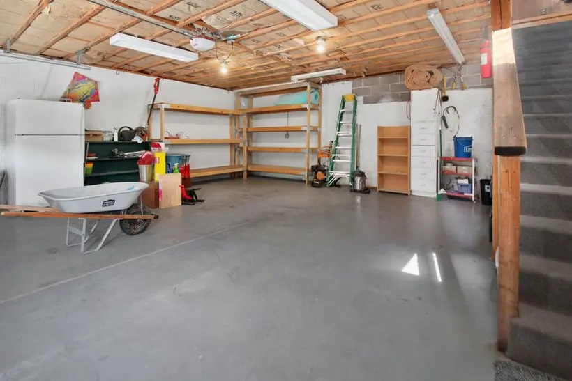 Garage full of items ready for pickup