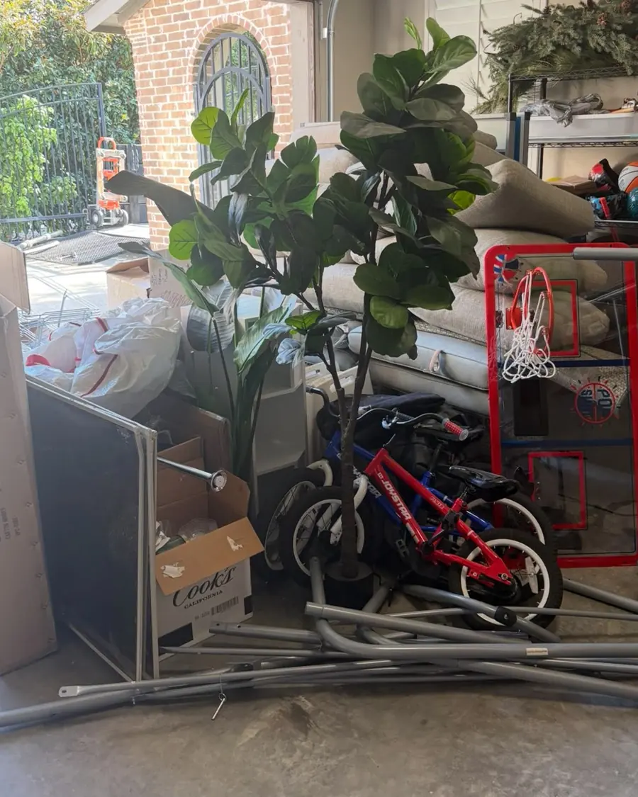 Garage clearout in progress
